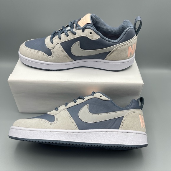 Women’s Shoes Nike Court Borough Low Prem Armory Blue/Pure Platinum Size 7.5 - Picture 14 of 15